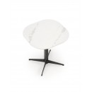 Стол журнальный HALMAR BORNA S белый мрамор/черный